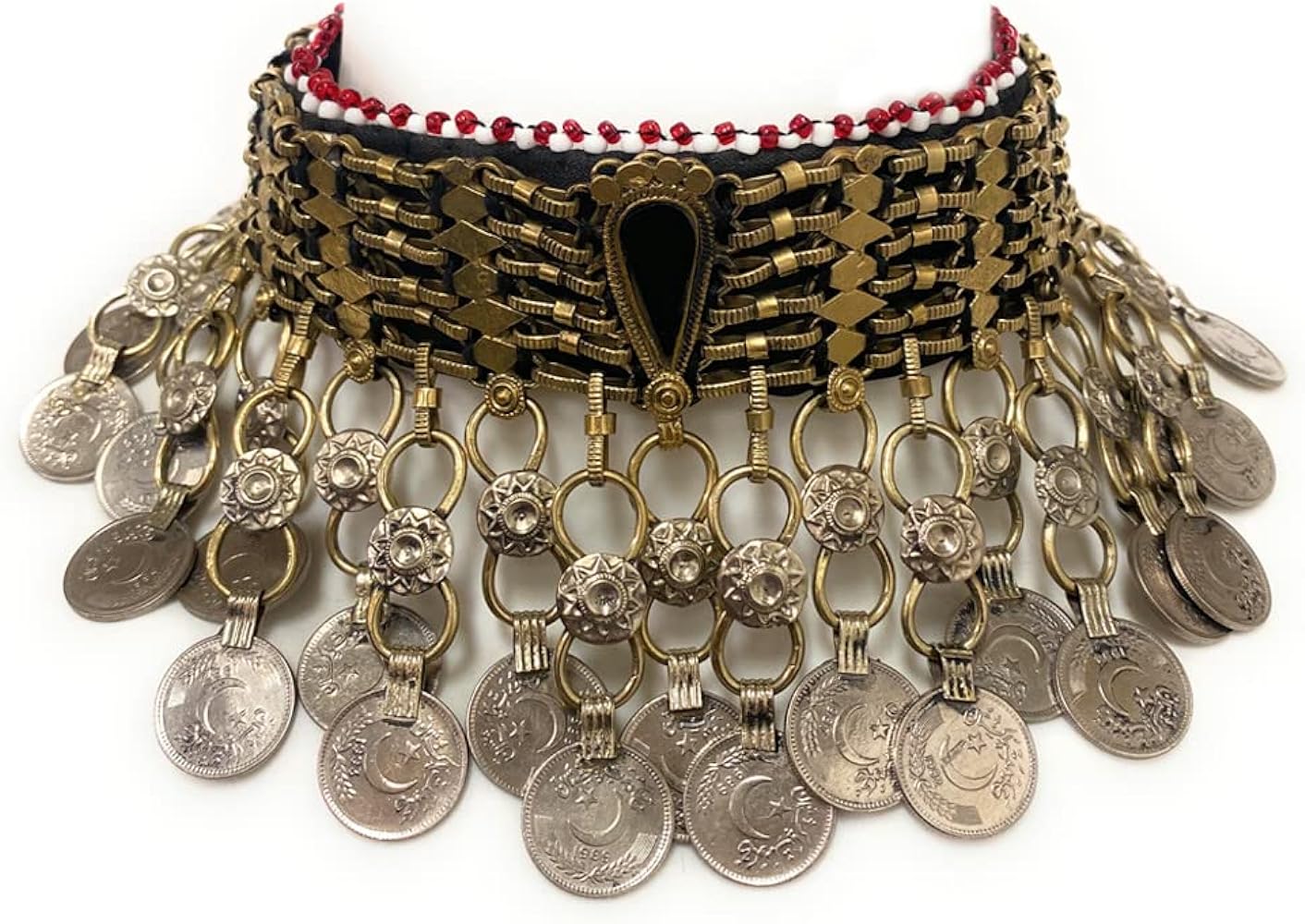 Bohemian Gipsy Coins Pendant Necklace Vintage Statement Chokers