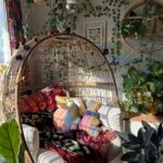 Cozy Egg Chair for a Bohemian Bedroom